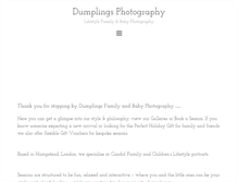 Tablet Screenshot of dumplingsphotography.com